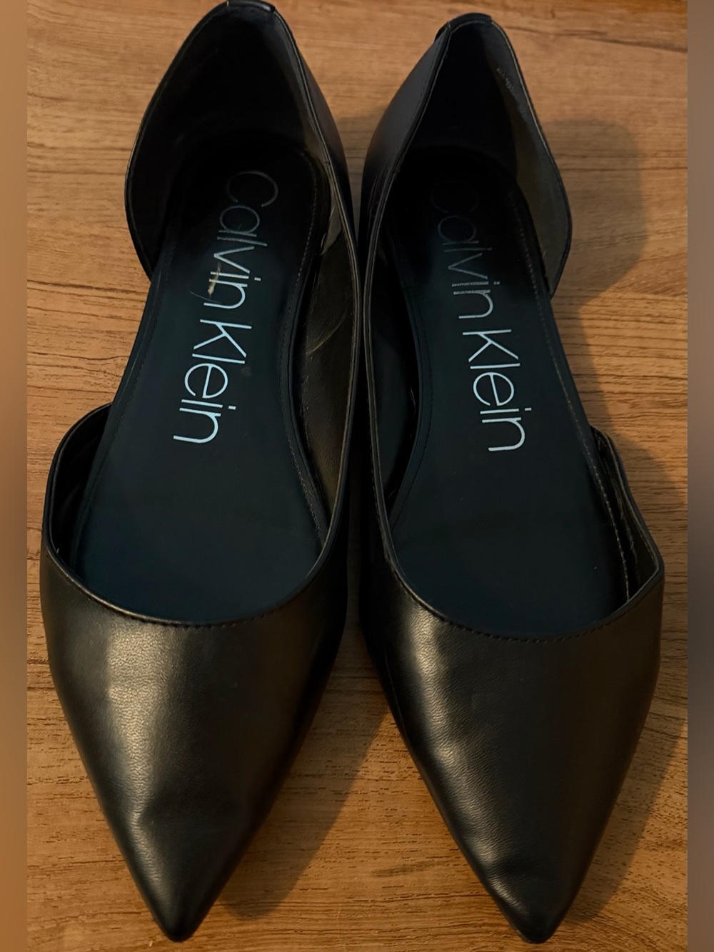 Calvin Klein Onara Pointed Toe D'Orsay Flats Shoes 10 - Picture 2 of 4